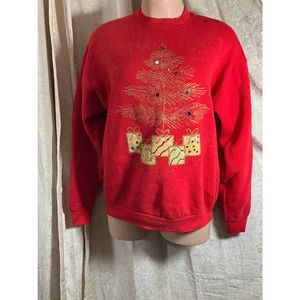 India Ink Woman Ugly Christmas Pullover Sweatshirt XXL